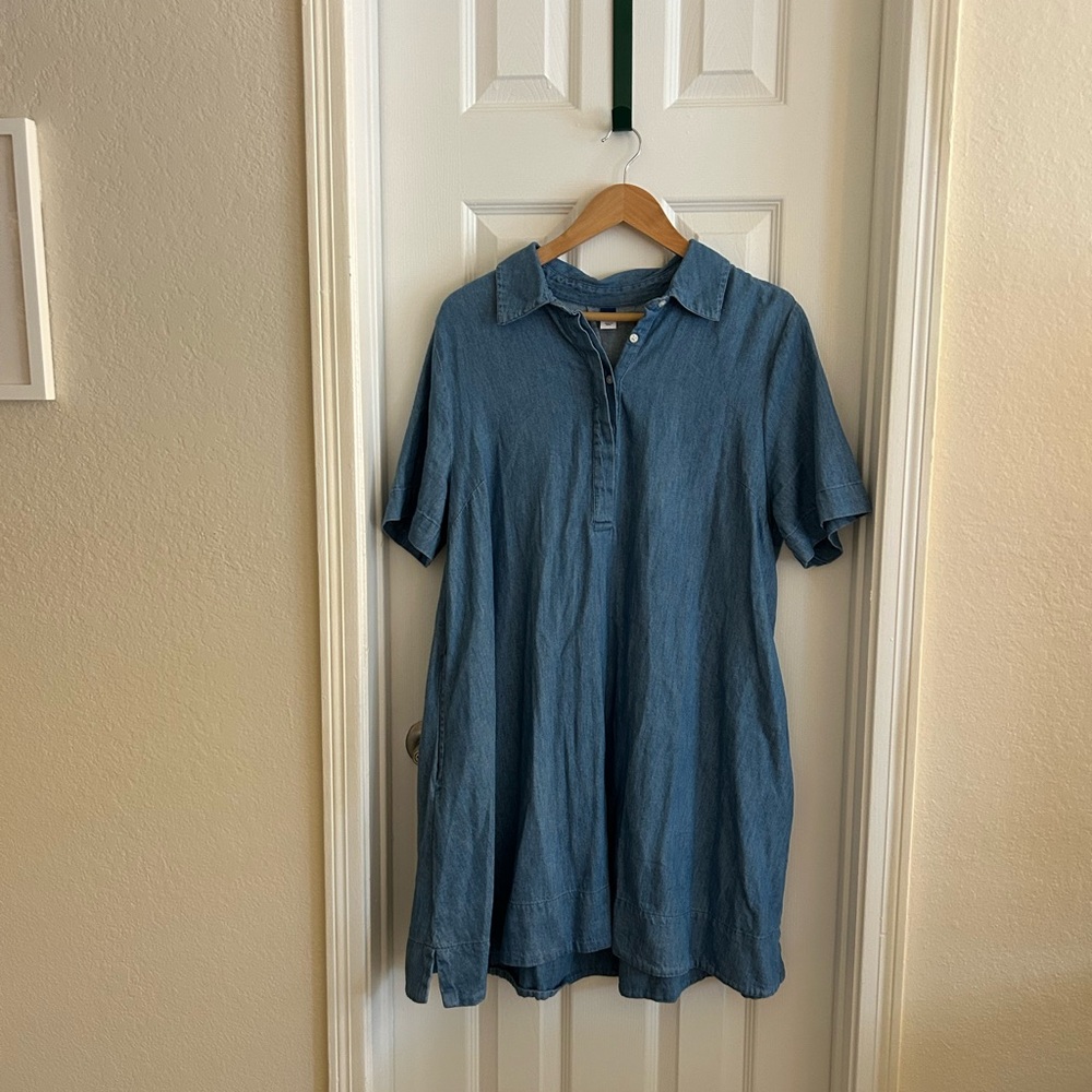 Old Navy Light Blue Denim Shirt